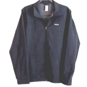 Patagonia Men's Dark Blue Zippered Jacket in Size M